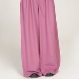 TEXTURED WIDE LEG TROUSERS