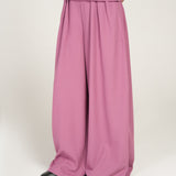 TEXTURED WIDE LEG TROUSERS