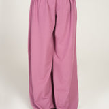 TEXTURED WIDE LEG TROUSERS