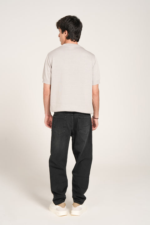 TEXTURED KNITTED TEE