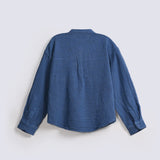 BOYS DROP SHOULDER TEXTURED SHIRT