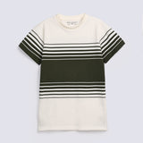 BOYS ENGINEERED STRIPER SPECIAL KNIT TEE