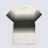 BOYS ENGINEERED STRIPER SPECIAL KNIT TEE