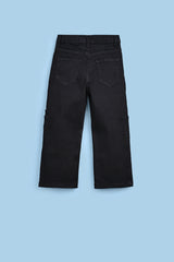 GIRLS LOOSE CARGO TROUSERS