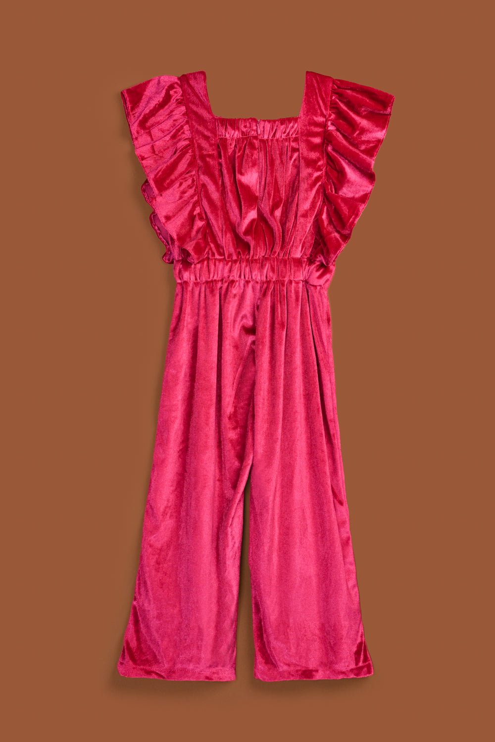 Girls on sale velvet jumpsuit