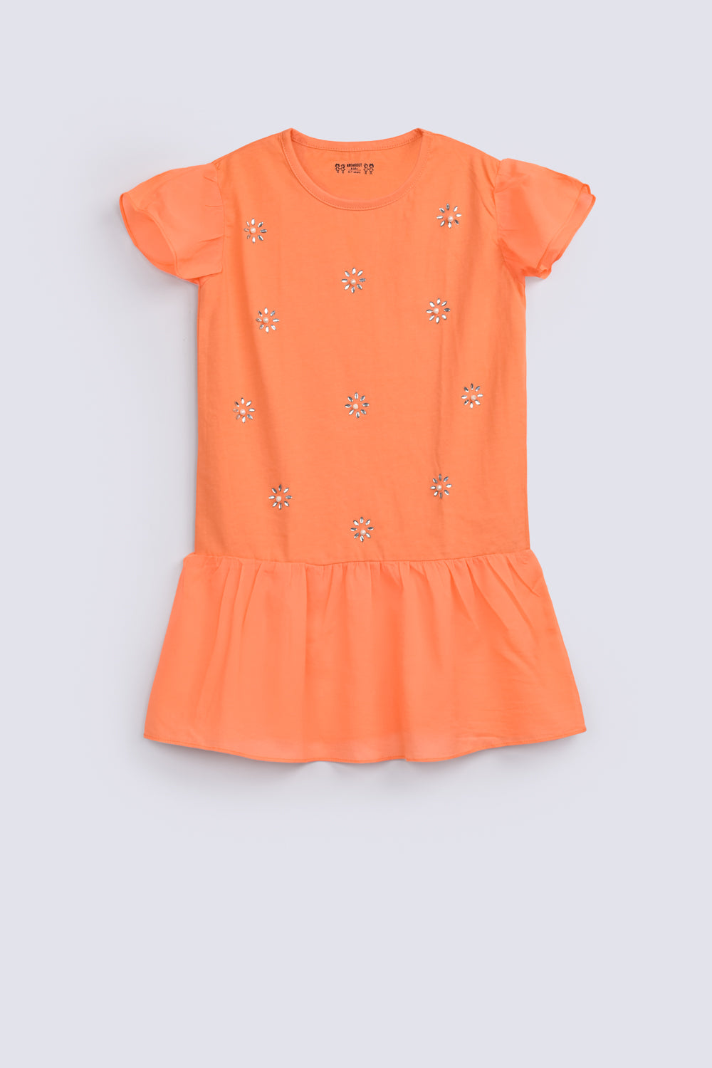 GIRLS EMBELLISHED TOP WITH FRILLS