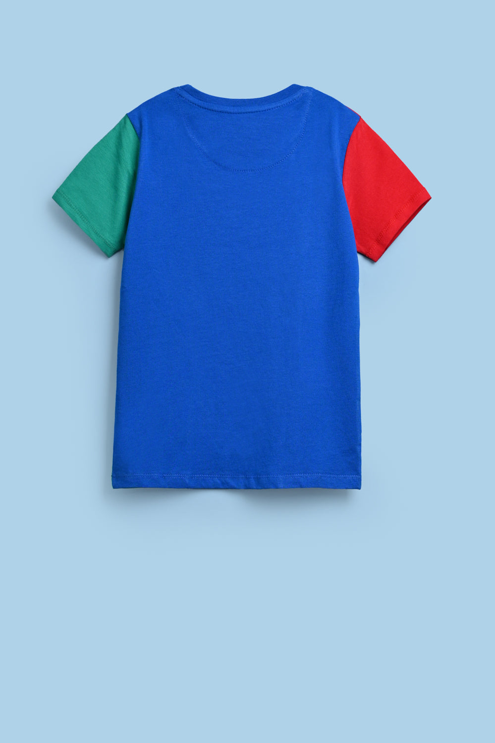 BOYS COLOR BLOCK CHARACTER TEE