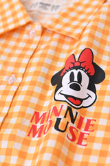 GIRLS MICKEY MOUSE CHECK TOP