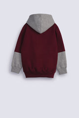 BOYS CONTRAST HOODED TOP