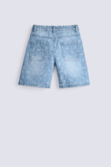 BOYS PRINTED DENIM SHORTS