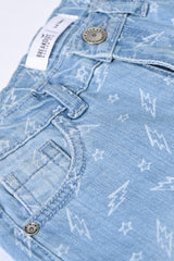 BOYS PRINTED DENIM SHORTS