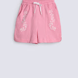 GIRLS SHORTS WITH FLORAL PRINT