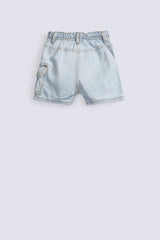 GIRLS CARGO DENIM SHORTS