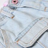 GIRLS CARGO DENIM SHORTS