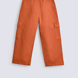 GIRLS CARGO LOOSE TROUSERS