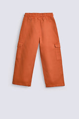 GIRLS CARGO LOOSE TROUSERS