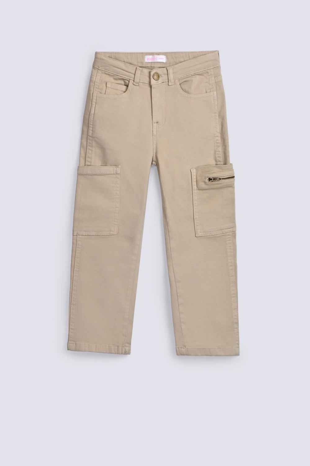 GIRLS CARGO TROUSERS WITH ZIP