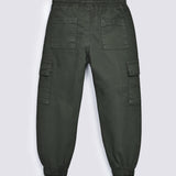 BOYS GARMENT DYED CARGO TROUSER