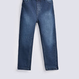 BOYS ELASTICATED BELT DENIM