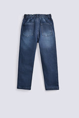 BOYS ELASTICATED BELT DENIM