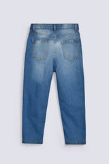 BOYS KNEE PRINT DENIM