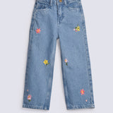 GIRLS EMBROIDERED DENIM