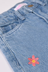 GIRLS EMBROIDERED DENIM