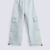 GIRLS LOOSE CARGO DENIM