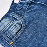 GIRLS LOOSE DENIM WITH POCKET