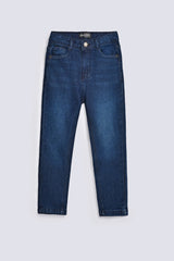 BOYS WRINKLED WASH DENIM