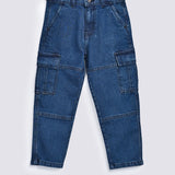 BOYS CARGO DENIM PANT