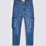 BOYS CARGO DENIM PANT