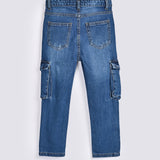 BOYS CARGO DENIM PANT