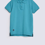 BOYS CRUSHED PLACKET POLO