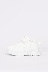 GIRLS WHITE CHUNKY SNEAKERS