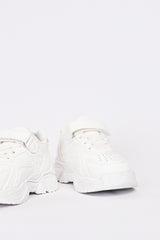 GIRLS WHITE CHUNKY SNEAKERS