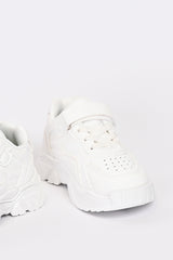 GIRLS WHITE CHUNKY SNEAKERS