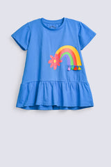 GIRLS RAINBOW TOP WITH TASSEL