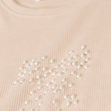 GIRLS EMBELLISHED RIBBED TOP