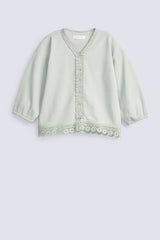 GIRLS SPECIAL KNIT LACE TOP