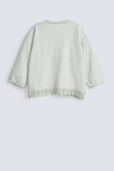 GIRLS SPECIAL KNIT LACE TOP