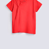 GIRLS KNOT DETAIL T SHIRT