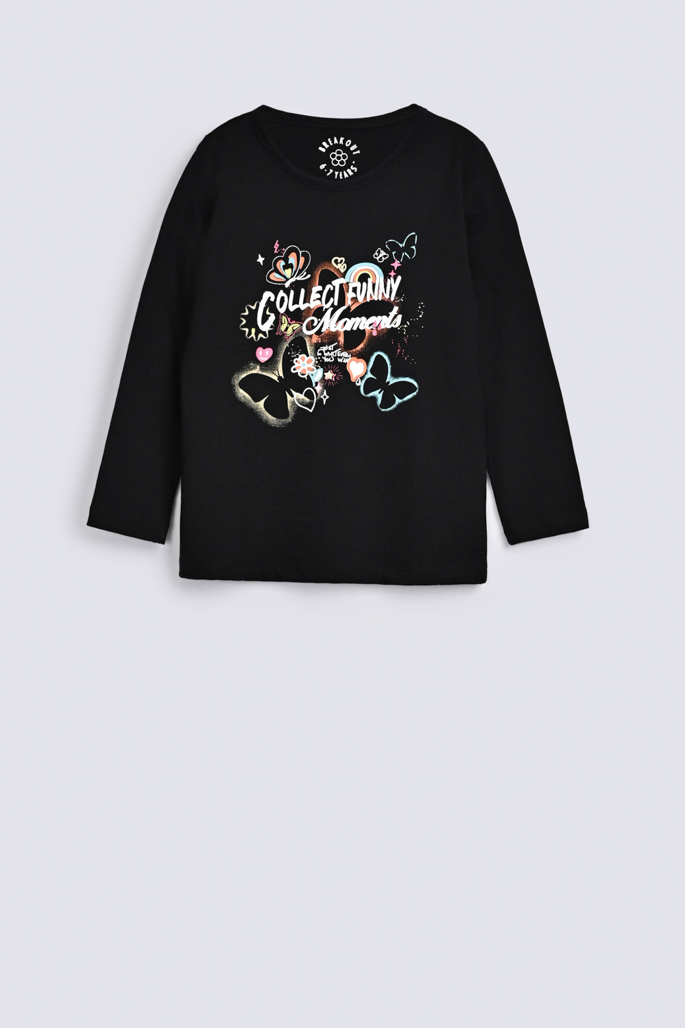 GIRLS BUTTERFLY PRINTED TEE