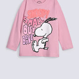 GIRLS SNOOPY PRINTED T SHIRT