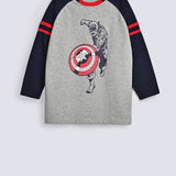 BOYS CONTRAST RAGLAN SLEEVE TEE