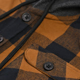 BOYS HOODED CHECKERED SHACKET