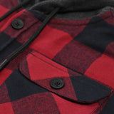 BOYS HOODED CHECKERED SHACKET