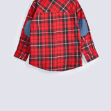 BOYS CONTRAST COLLAR SHIRT