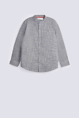 BOYS BAN COLLAR SHIRT