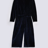 GIRLS FANCY VELVET JUMPSUIT